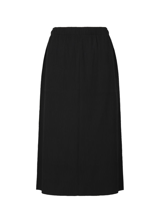 FINE KNIT PLEATS BLACK, Women_Skirt, Black