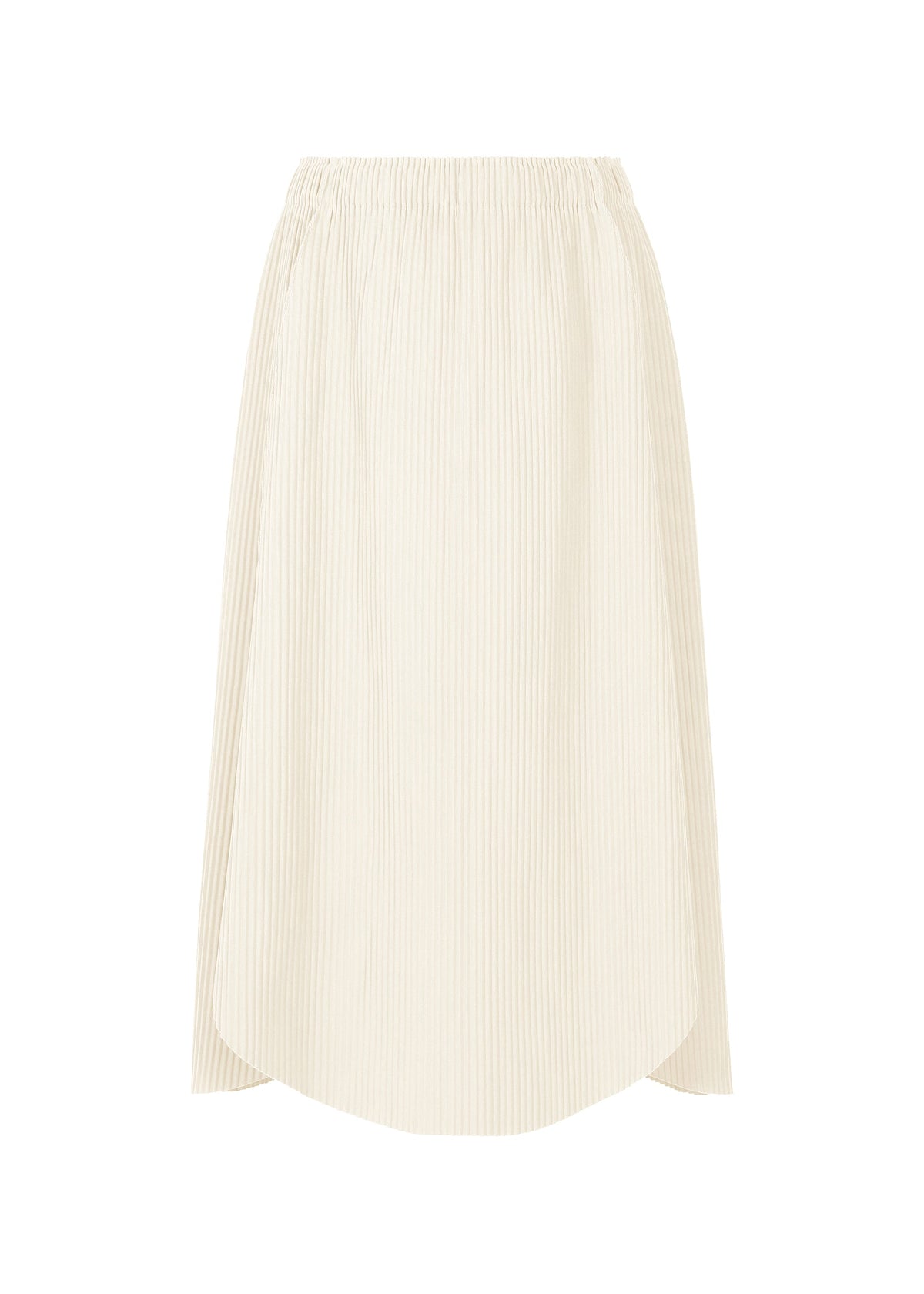 CLOVER PLEATS, Women's Skirt, White