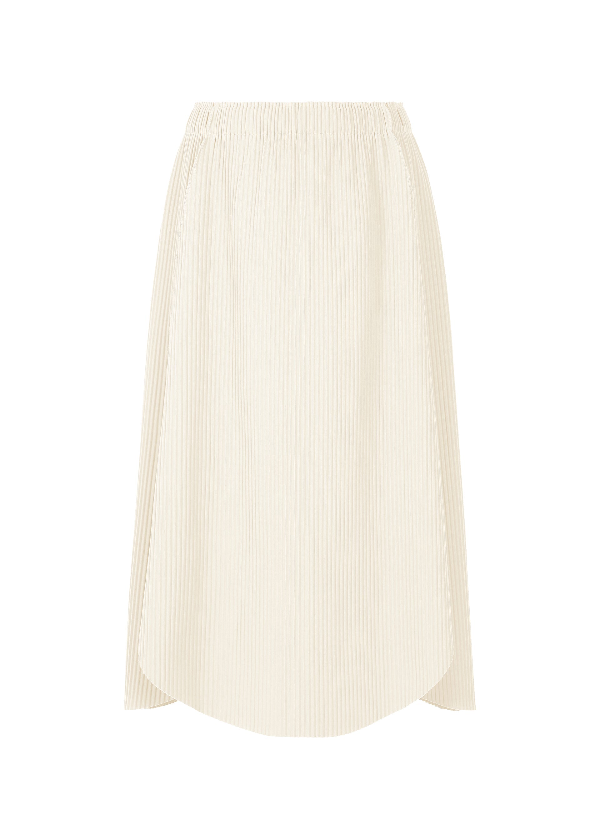 CLOVER PLEATS, Women's Skirt, White