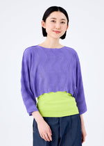WAVE KNIT STRETCH PLEATS