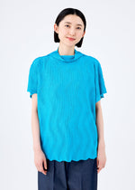 WAVE KNIT STRETCH PLEATS