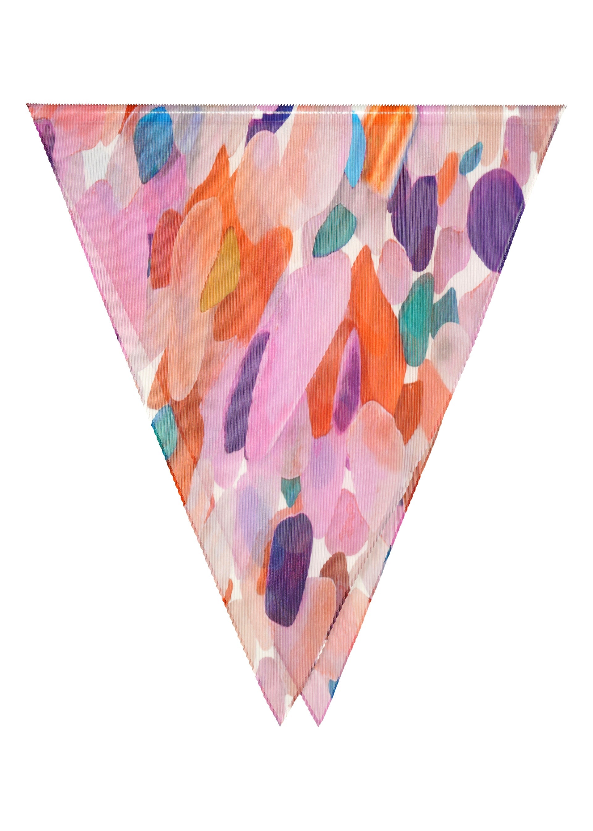 SEA GLASS PLEATS STOLE, Accessories & Others_Stole, Pink