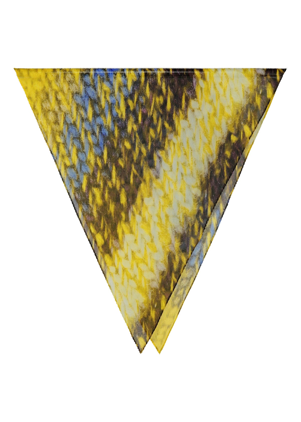 MIX YARN KNIT PLEATS STOLE view 3 of 6