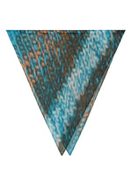 MIX YARN KNIT PLEATS STOLE
