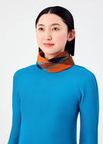 TARTAN CHECK PLEATS STOLE