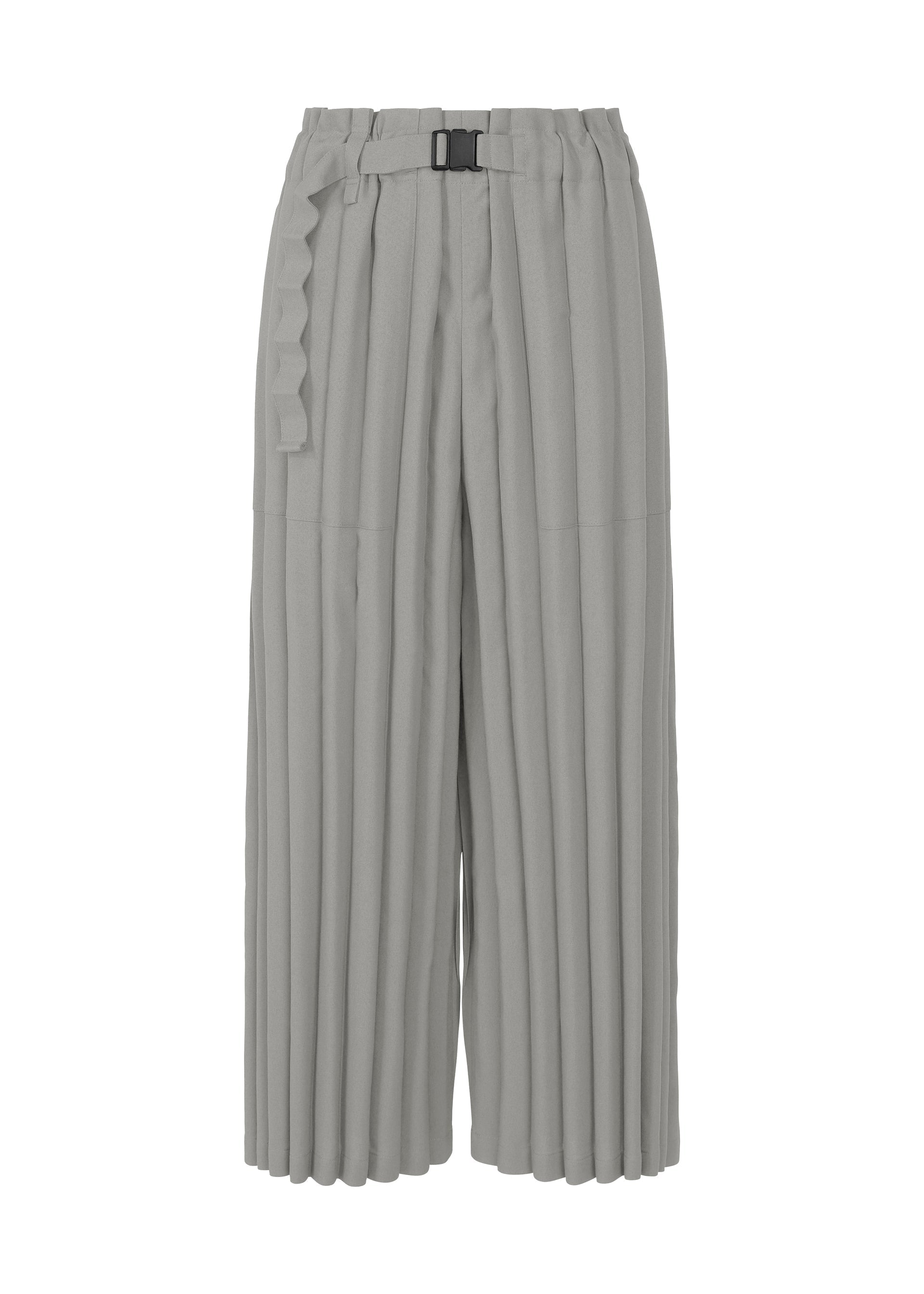 RIPPLE PLEATS, Women's Pants, Grey