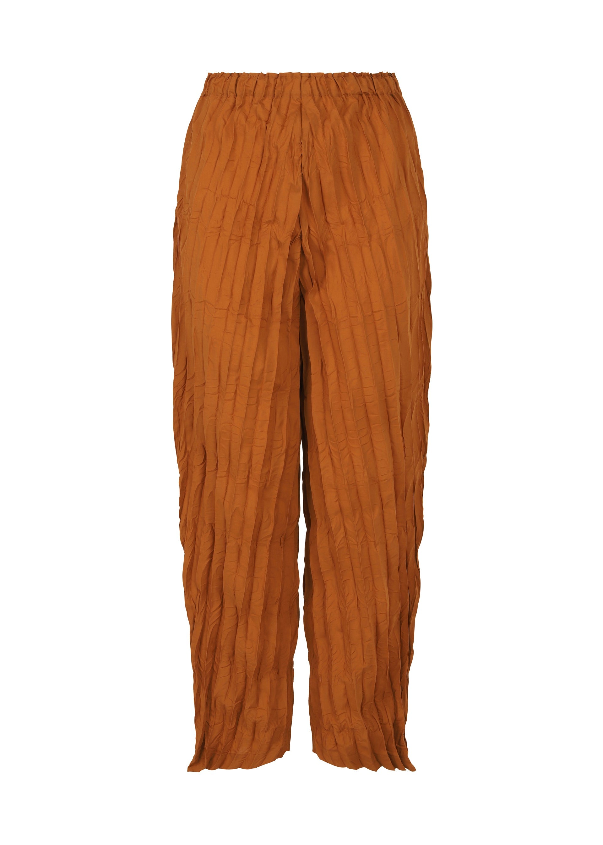 WHIPPED PLEATS BOTTOM, women's pants, orange