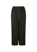 SUEDE LIKE PLEATS BOTTOM - BLACK （no.15）