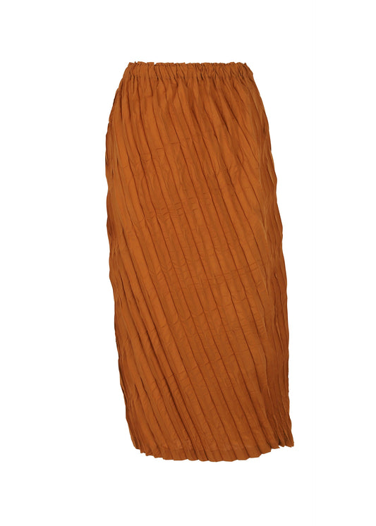 WHIPPED PLEATS BOTTOM, Women's Skirt, Orange