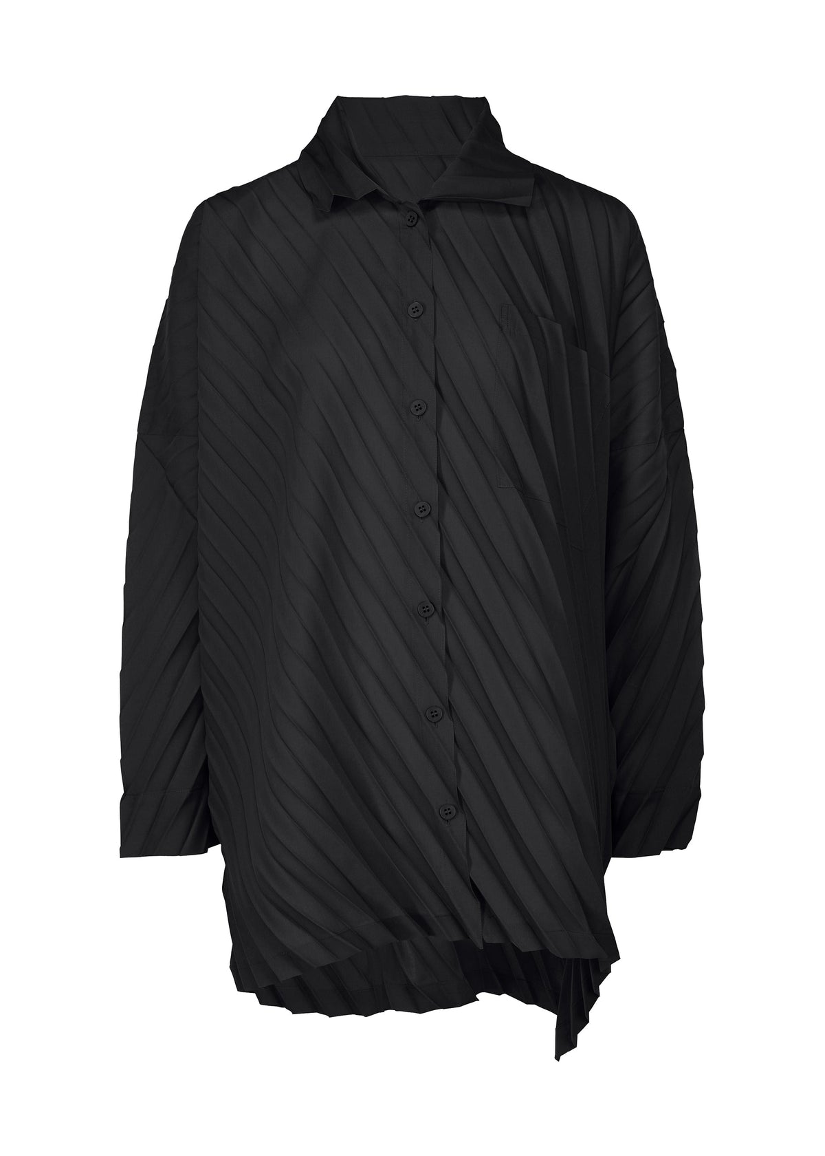 ANGLE PLEATS SHIRT