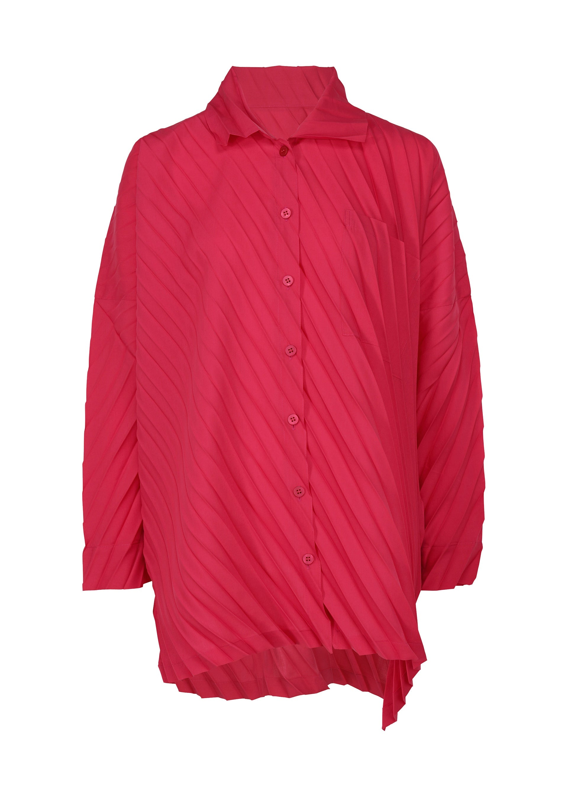 ANGLE PLEATS SHIRT