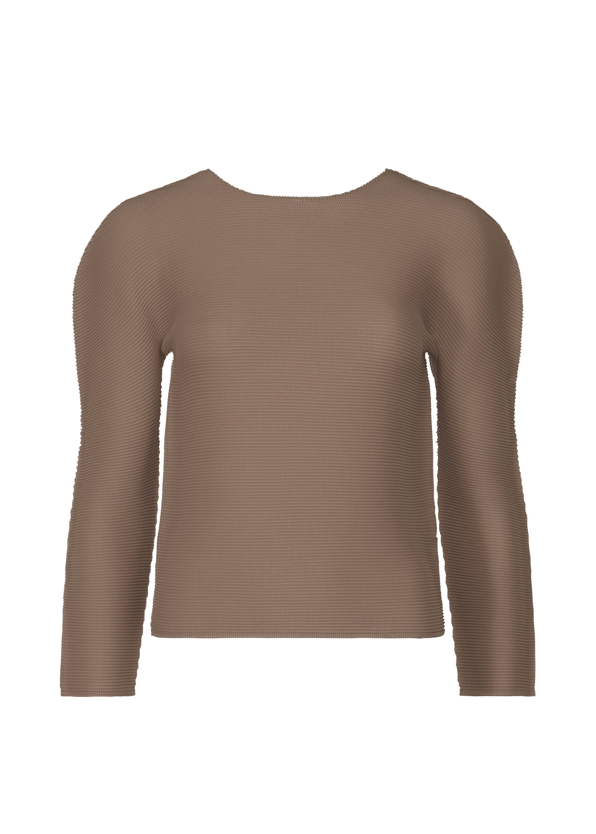Zoomed view STRETCH PLEATS 5, Women's Tops, Brown - TAUPE （no.13）