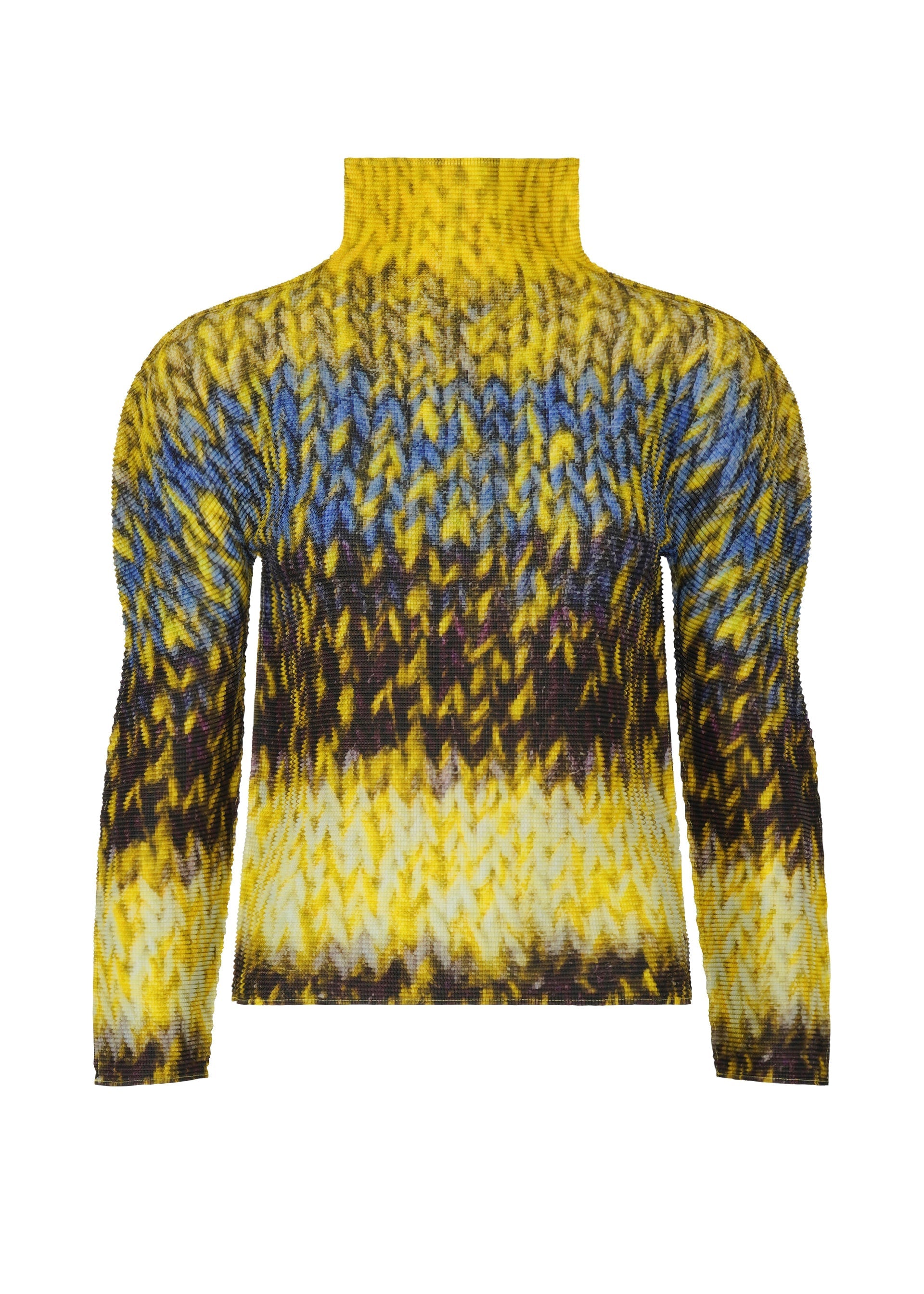 Zoomed view MIX YARN KNIT - YELLOW-HUED （no.59）