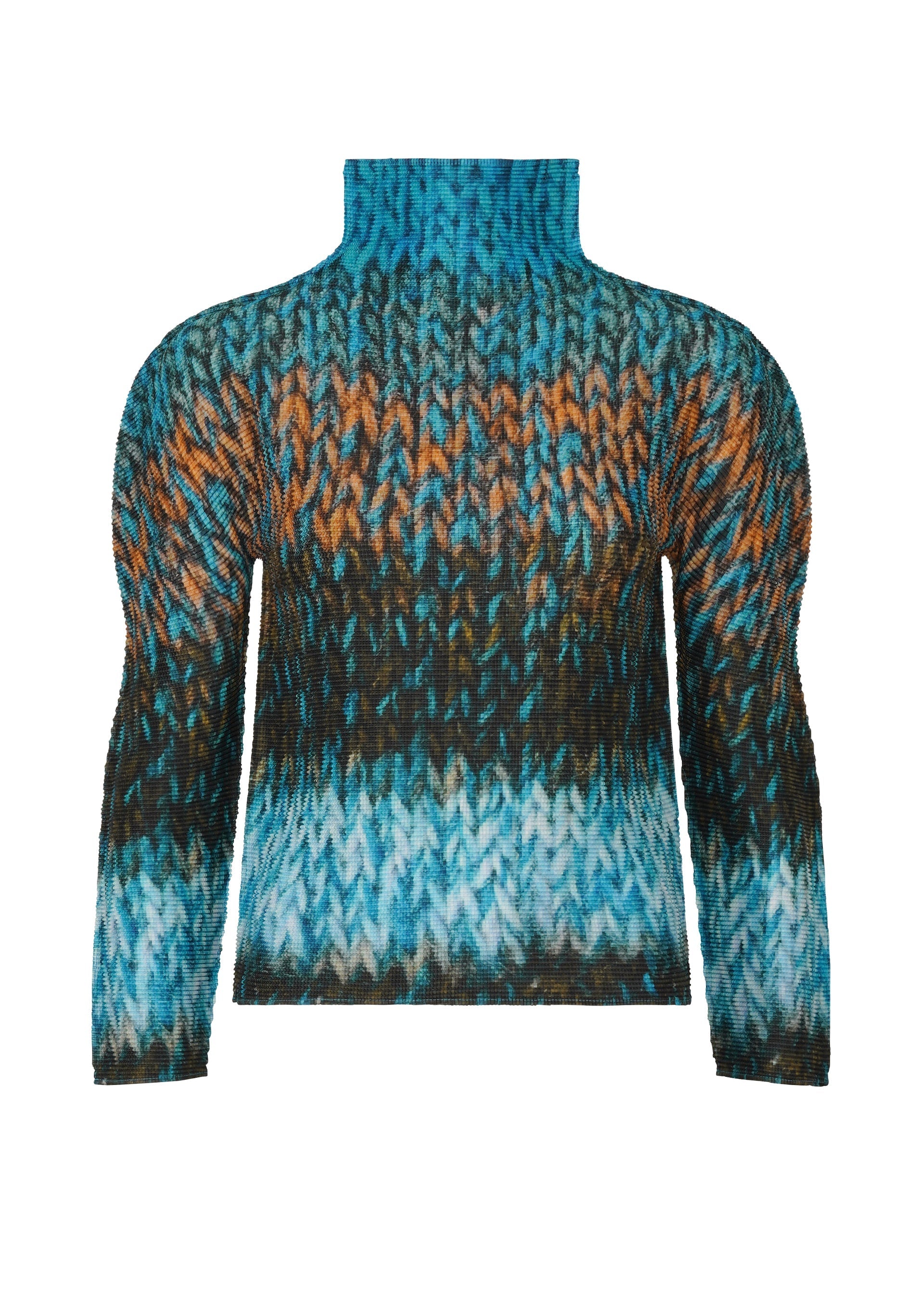 Zoomed view MIX YARN KNIT - BLUE-HUED （no.78）