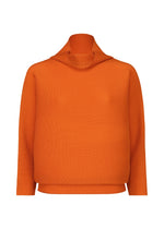 DOLMAN STRETCH PLEATS 3, Women's Tops, Orange - ORANGE （no.32）