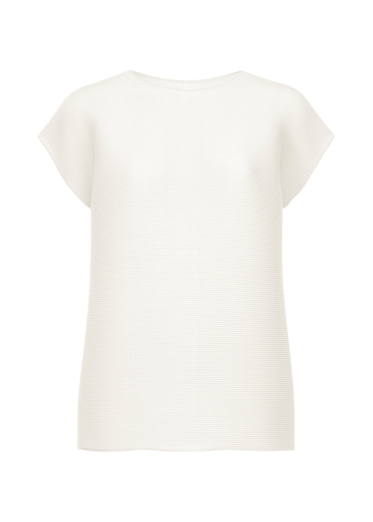 SQUARE STRETCH PLEATS, WOMEN'S TOPS, TOP, WHITE
