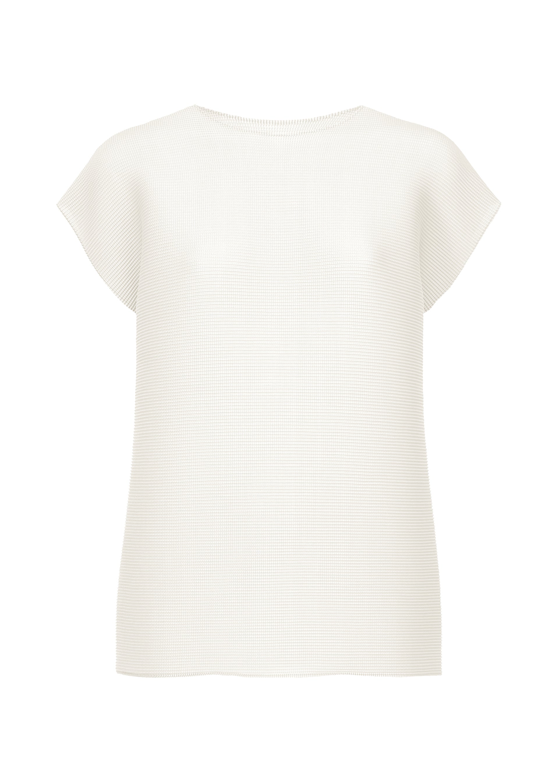 SQUARE STRETCH PLEATS, WOMEN'S TOPS, TOP, WHITE