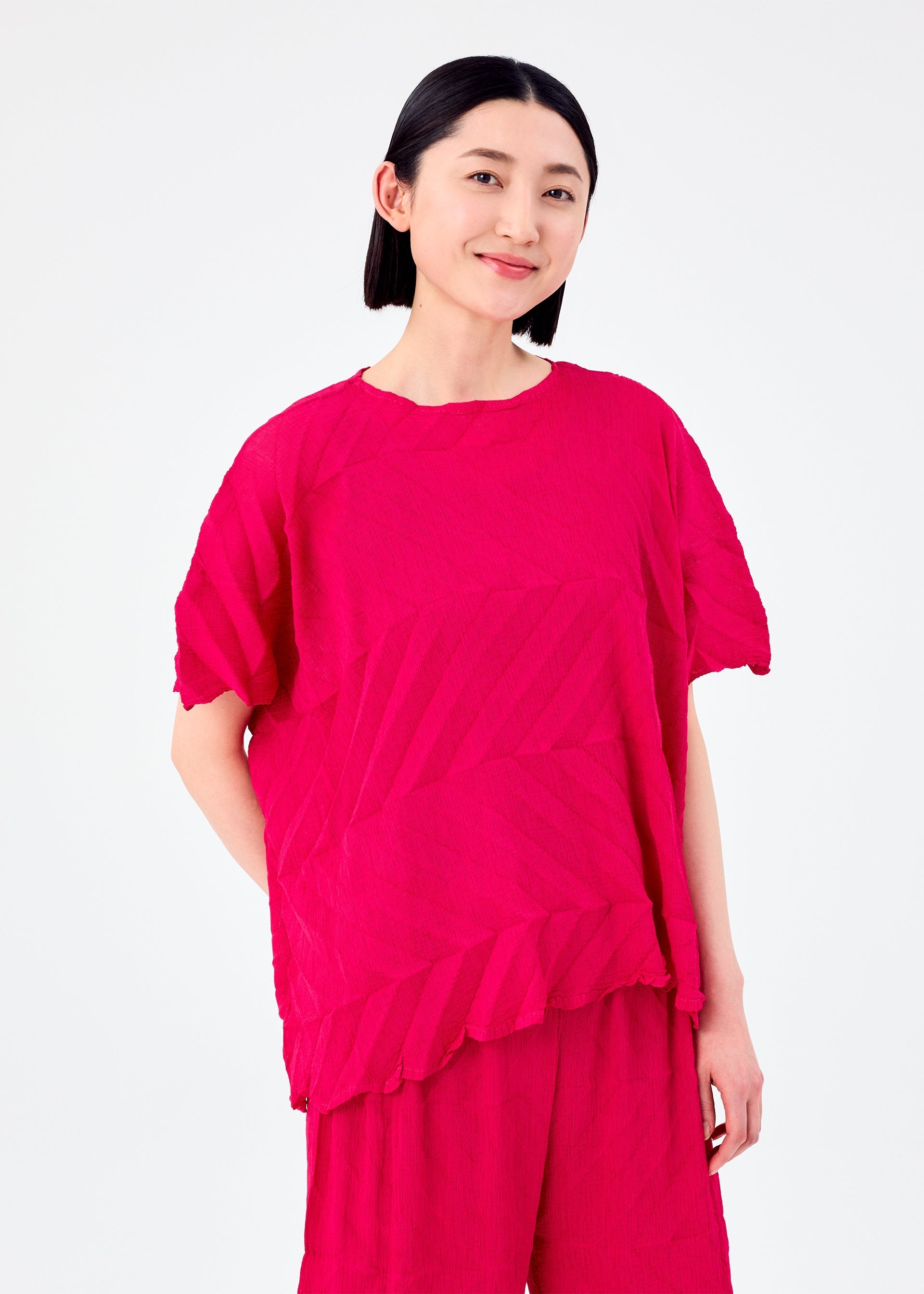ZIG ZAG SEE-THROUGH CREPE