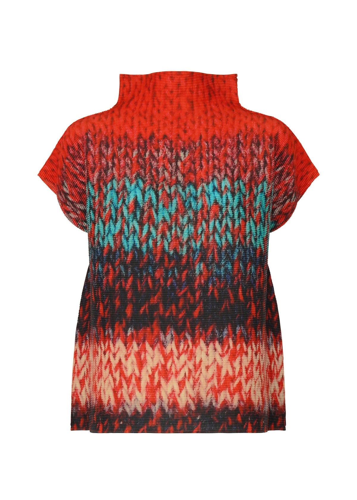 MIX YARN KNIT, Women's Tops, Red view 2 of 7
