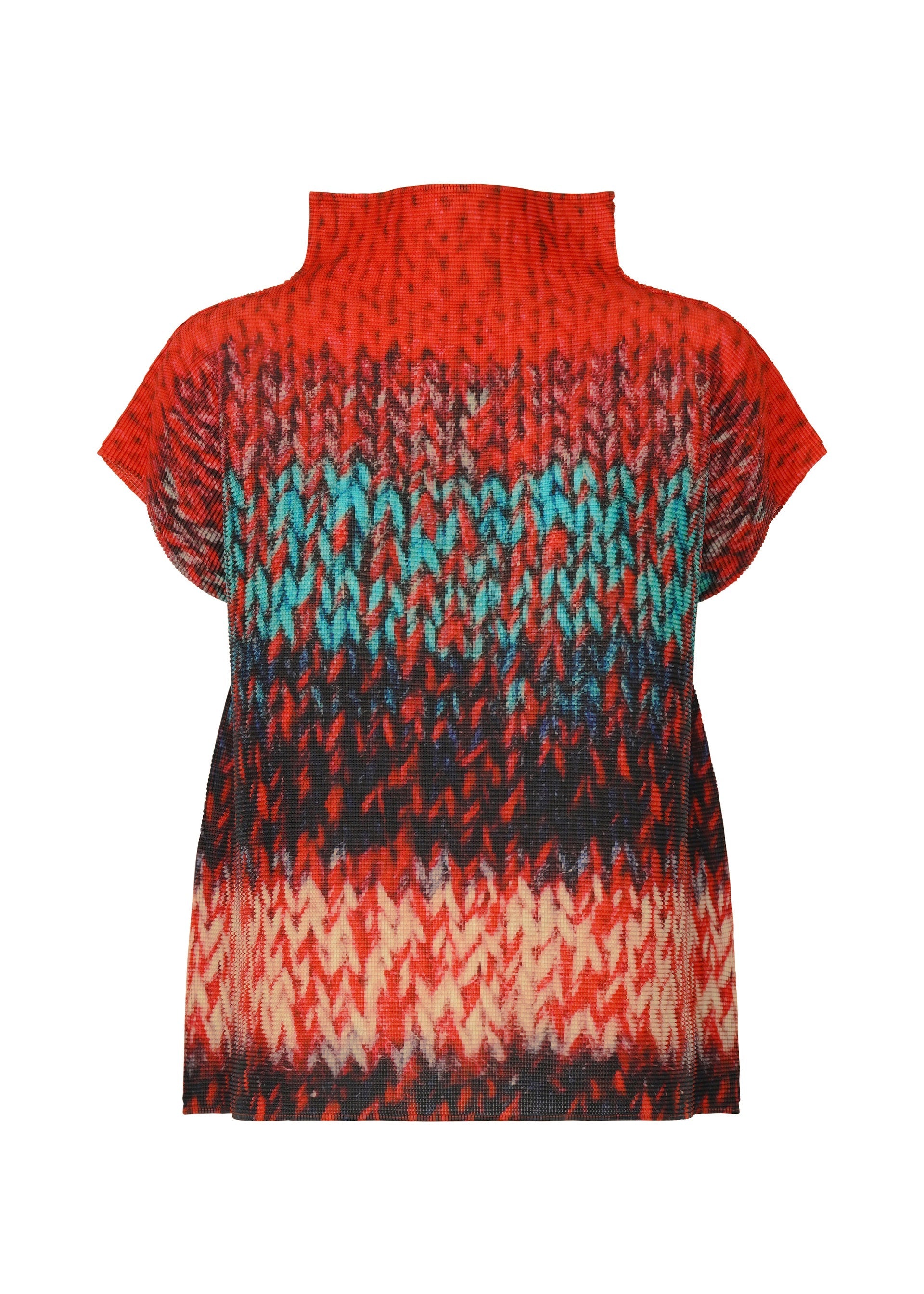 Zoomed view MIX YARN KNIT, Women's Tops, Red - RED-HUED （no.29）