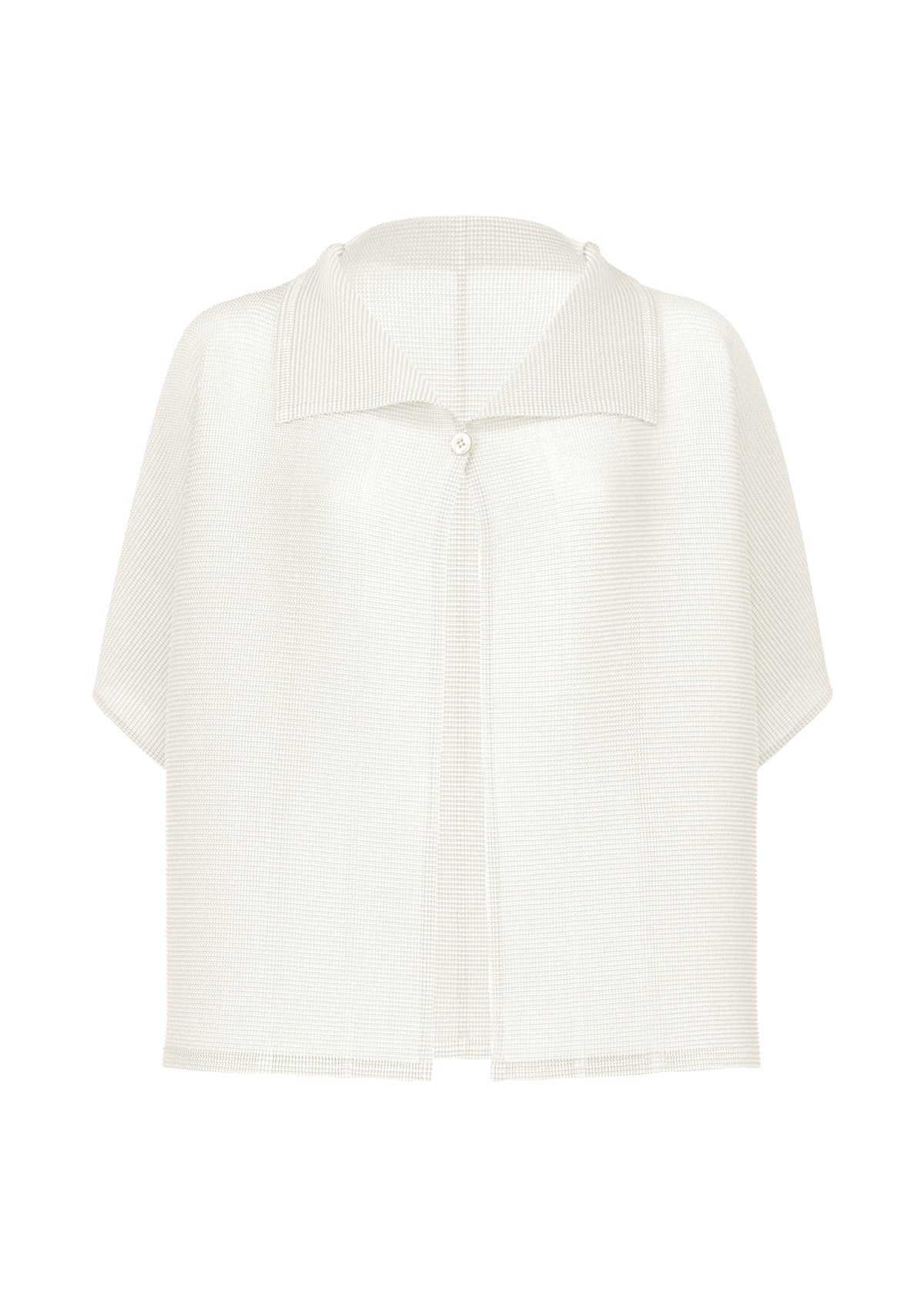 SQUARE STRETCH PLEATS, Women's Tops, Cardigan, White