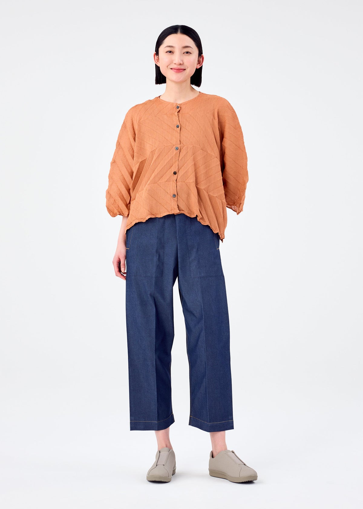 ZIG ZAG SEE-THROUGH CREPE
