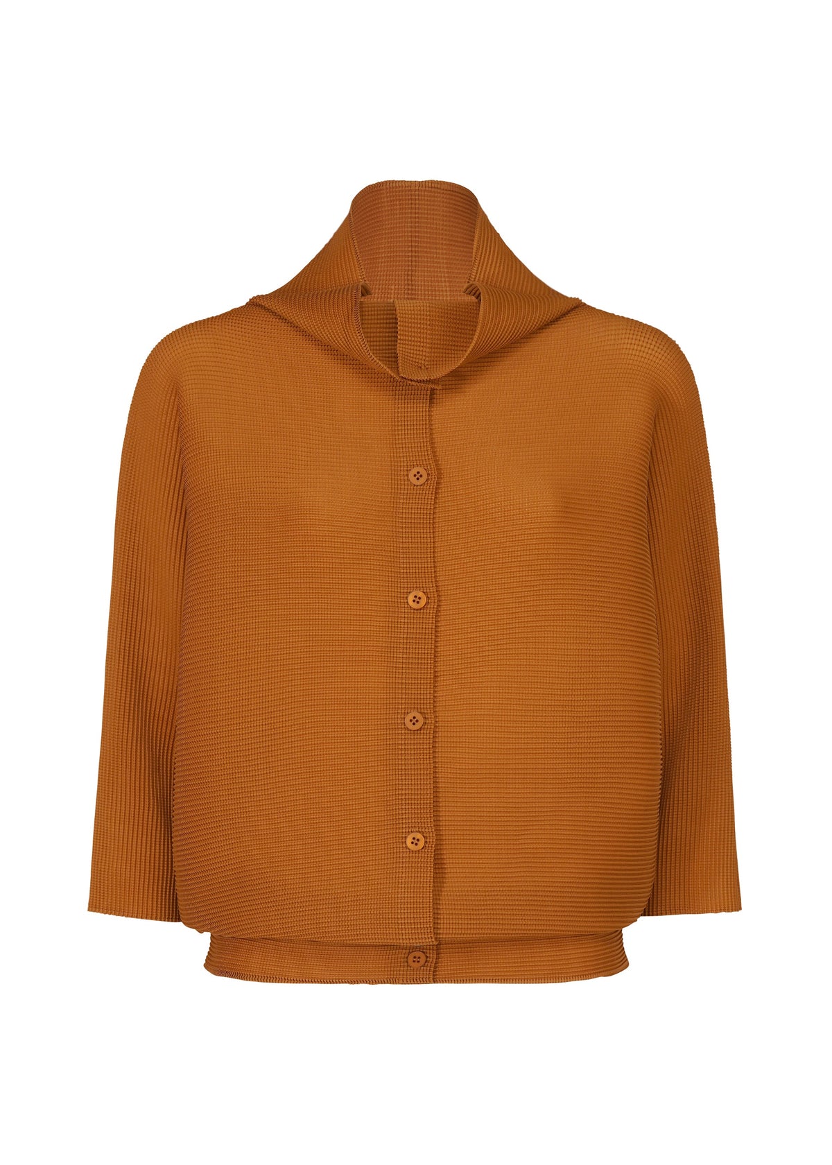 DOLMAN STRETCH PLEATS 2, Women's Cardigan, Orange