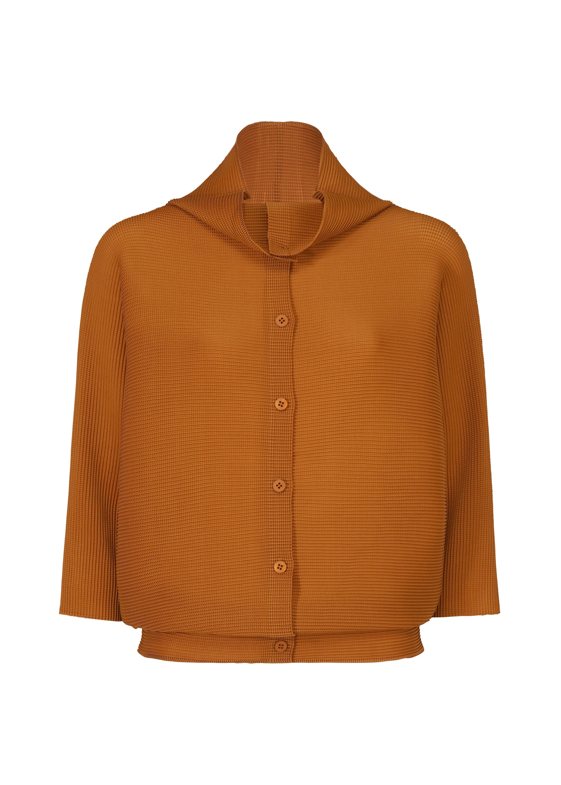DOLMAN STRETCH PLEATS 2, Women's Cardigan, Orange