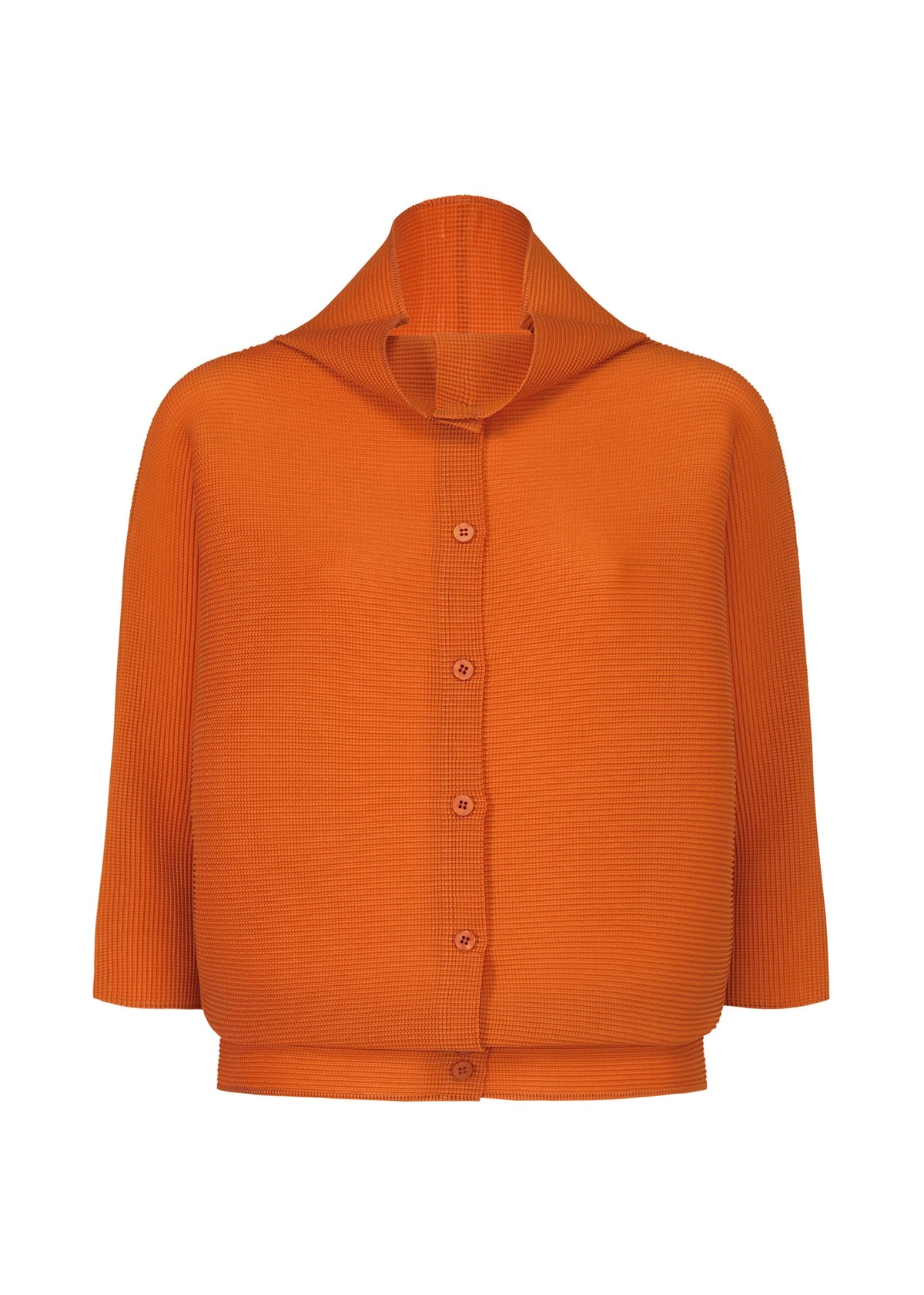 DOLMAN STRETCH PLEATS 3, Women's Cardigan, Orange view 1 of 7