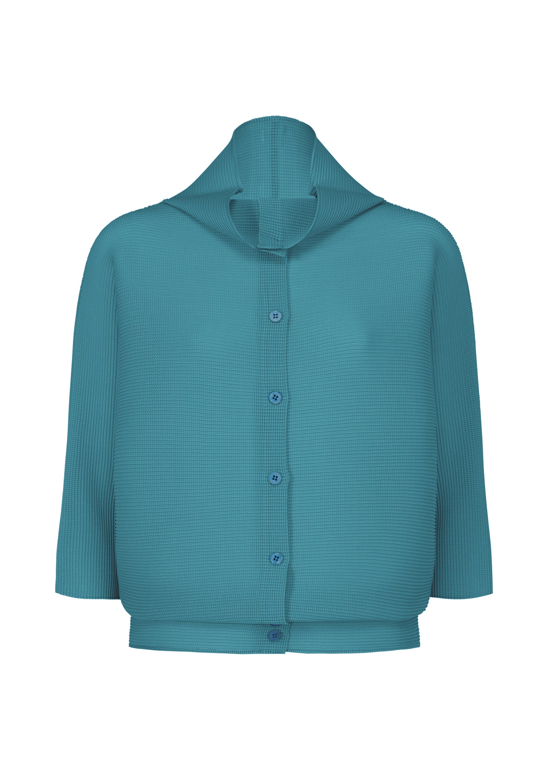 Zoomed view DOLMAN STRETCH PLEATS 3 - SMOKY BLUE （no.70）