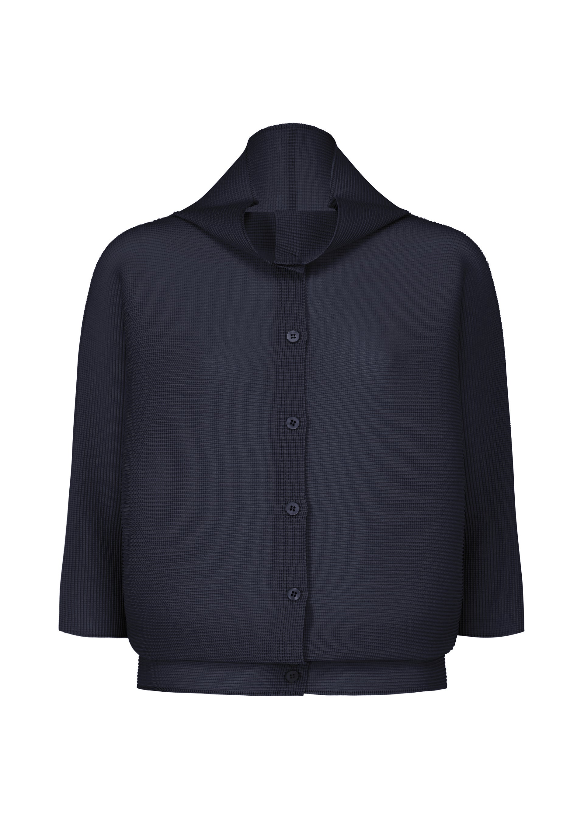Zoomed view DOLMAN STRETCH PLEATS 3 - NAVY （no.75）