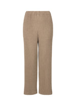 CORDUROY PLEATS, Women's Pants, Beige - TAUPE-HUED （no.16）