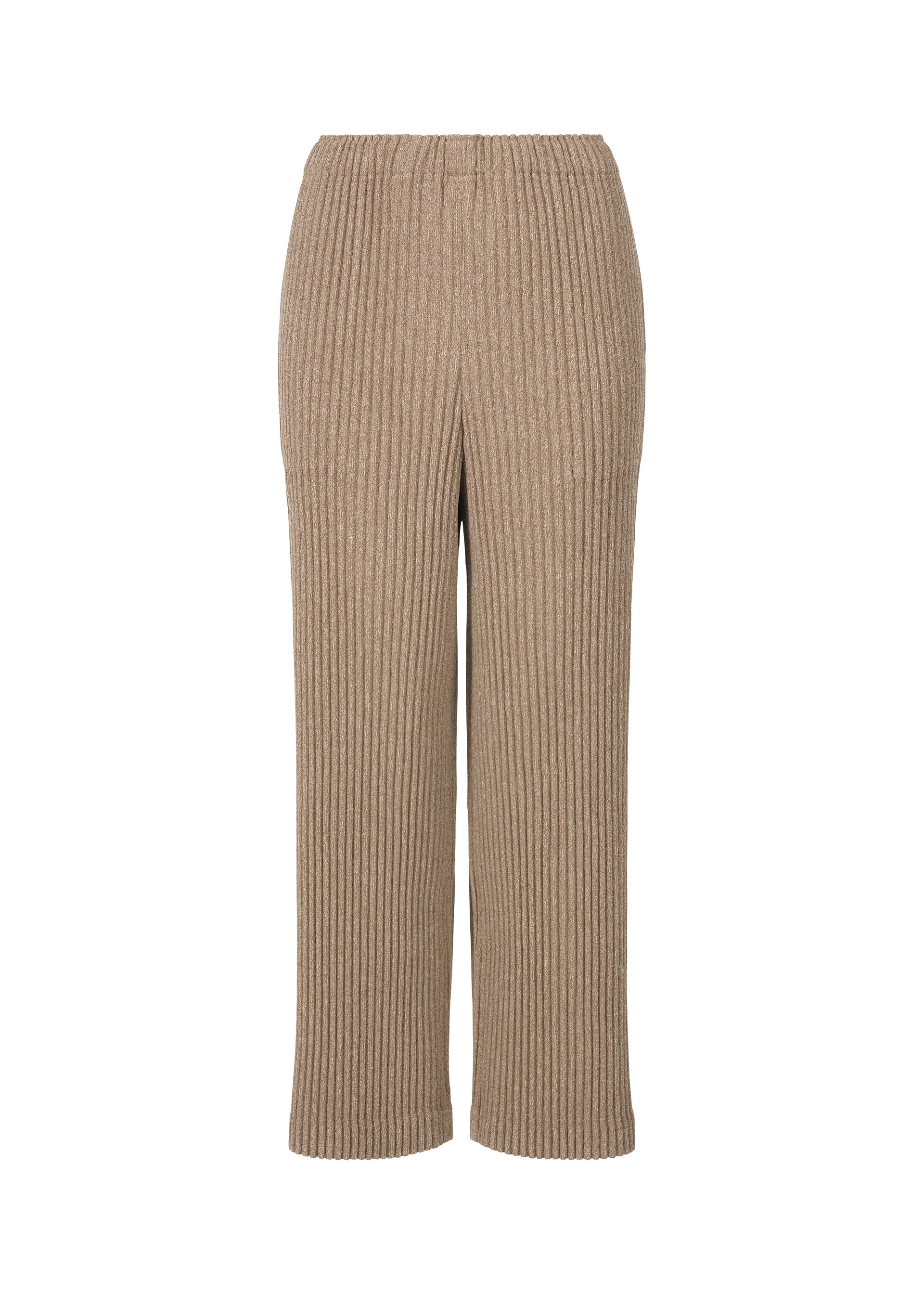 Zoomed view CORDUROY PLEATS, Women's Pants, Beige - TAUPE-HUED （no.16）
