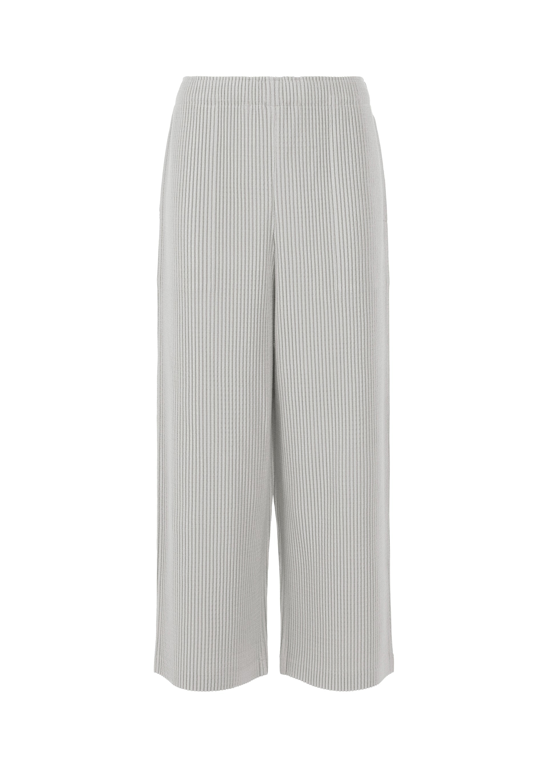 Zoomed view WARM PLEATS, Women's Pants, Gray - GRAY （no.12）