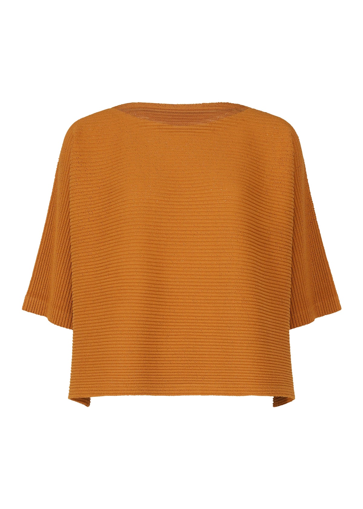FUWA FUWA MESH PLEATS, Women's Tops, Orange