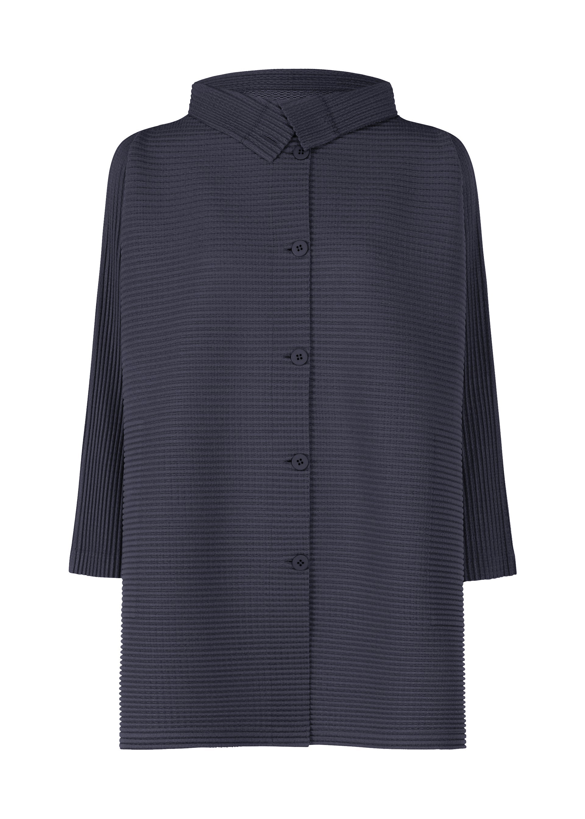 Zoomed view WARM PLEATS - NAVY （no.75）