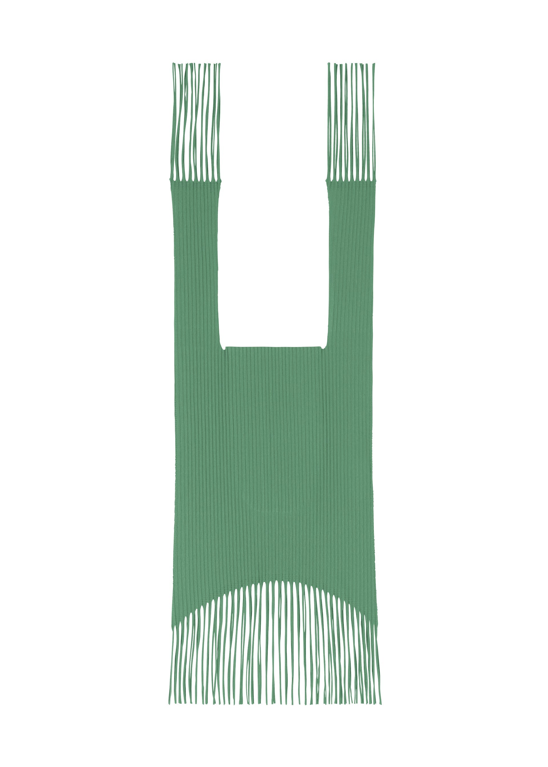 FRINGE FINE KNIT PLEATS BAG
