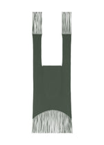 FRINGE FINE KNIT PLEATS BAG