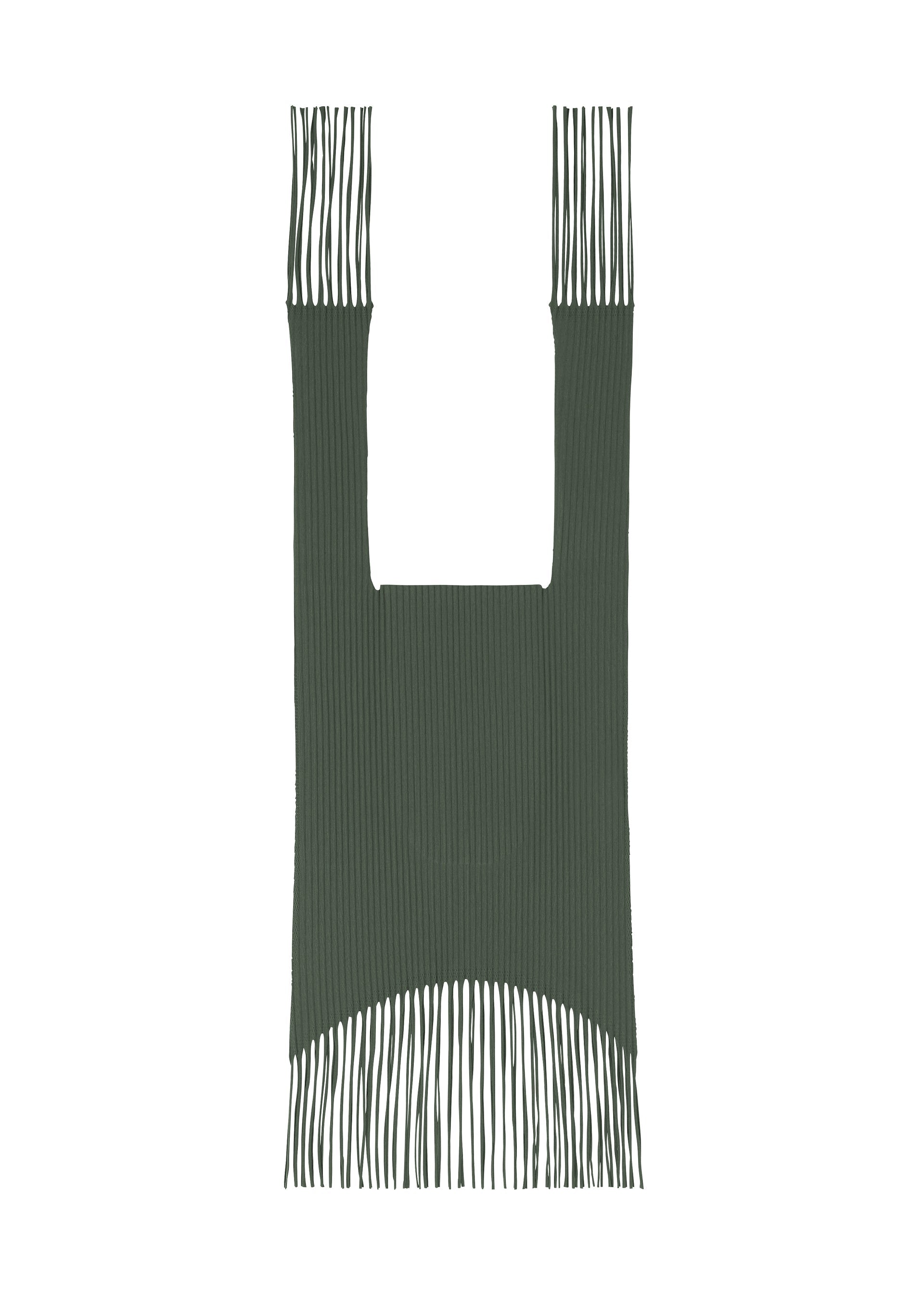 FRINGE FINE KNIT PLEATS BAG