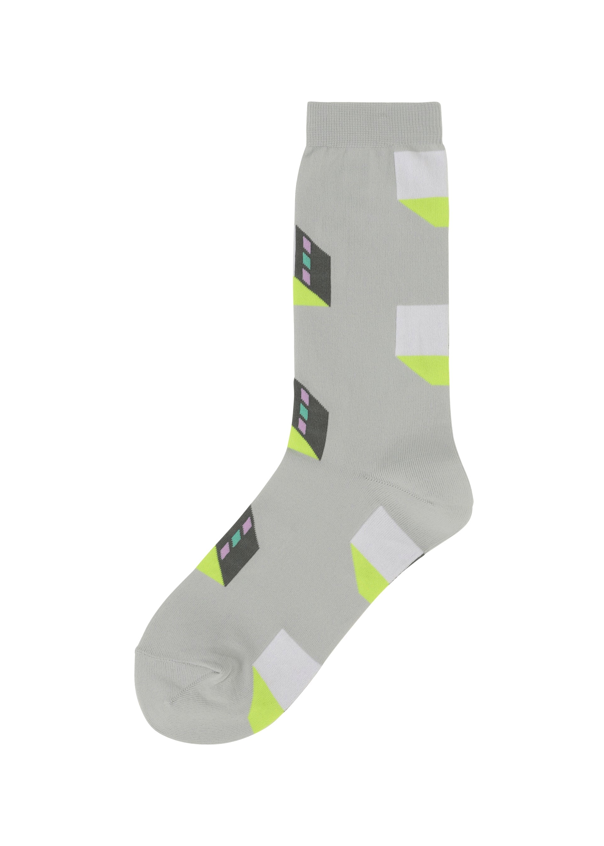 Zoomed view CUBE SOCKS, Accessories & Others_Legwear & Shoes, Gray - GRAY-HUED （no.17）