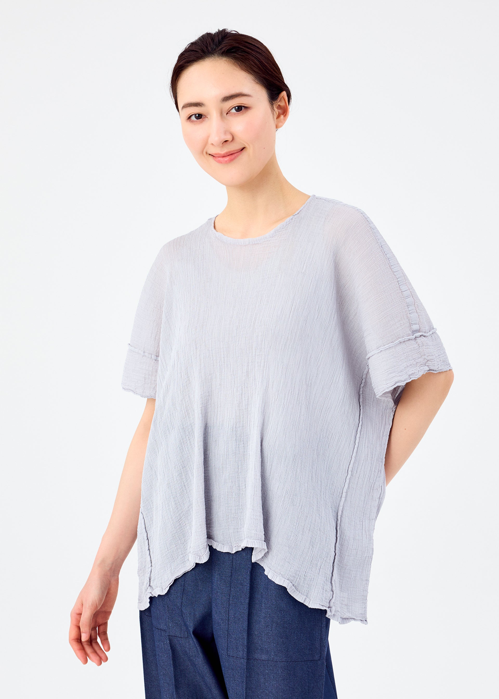 SQUARE SEE-THROUGH CREPE