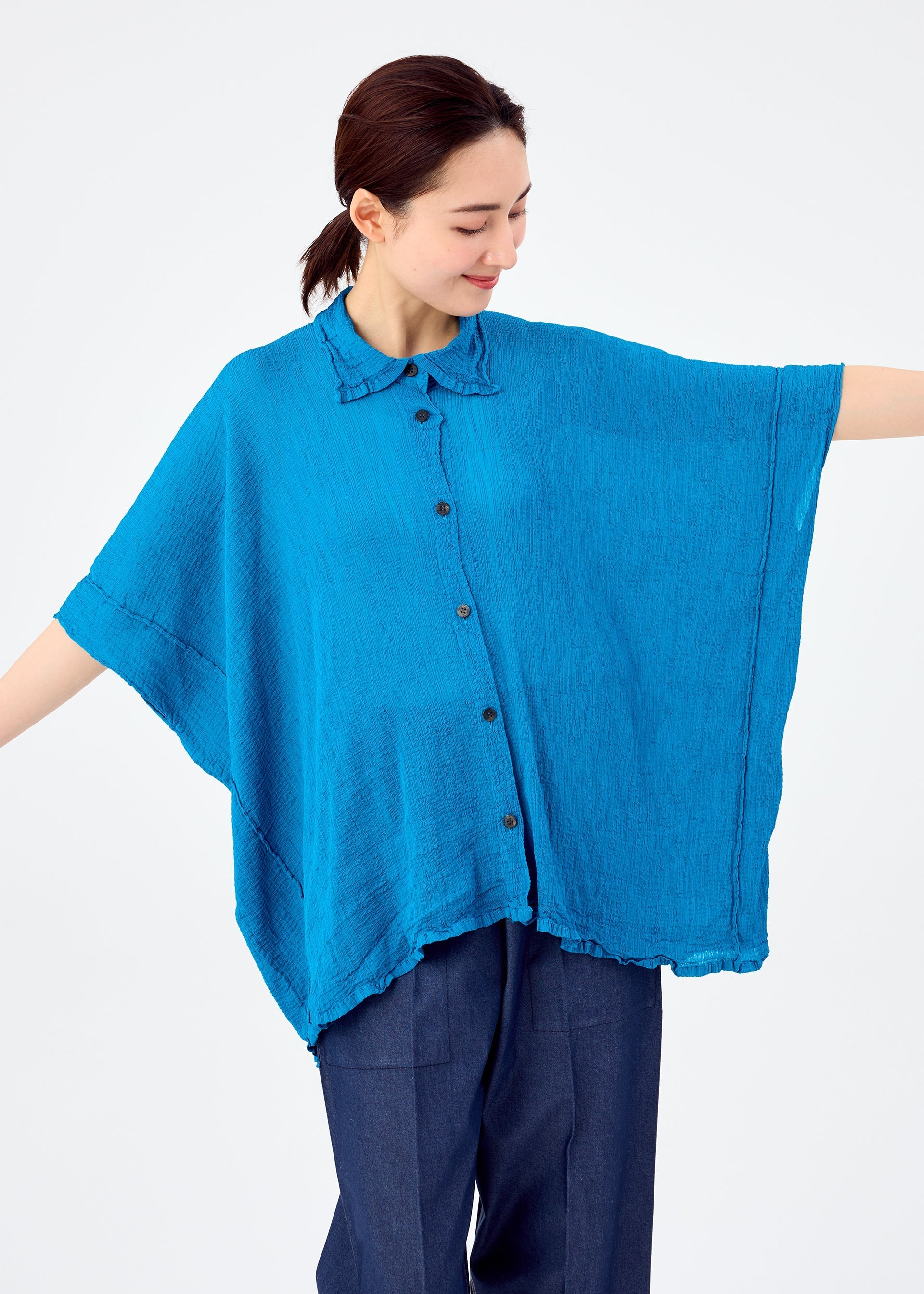 SQUARE SEE-THROUGH CREPE