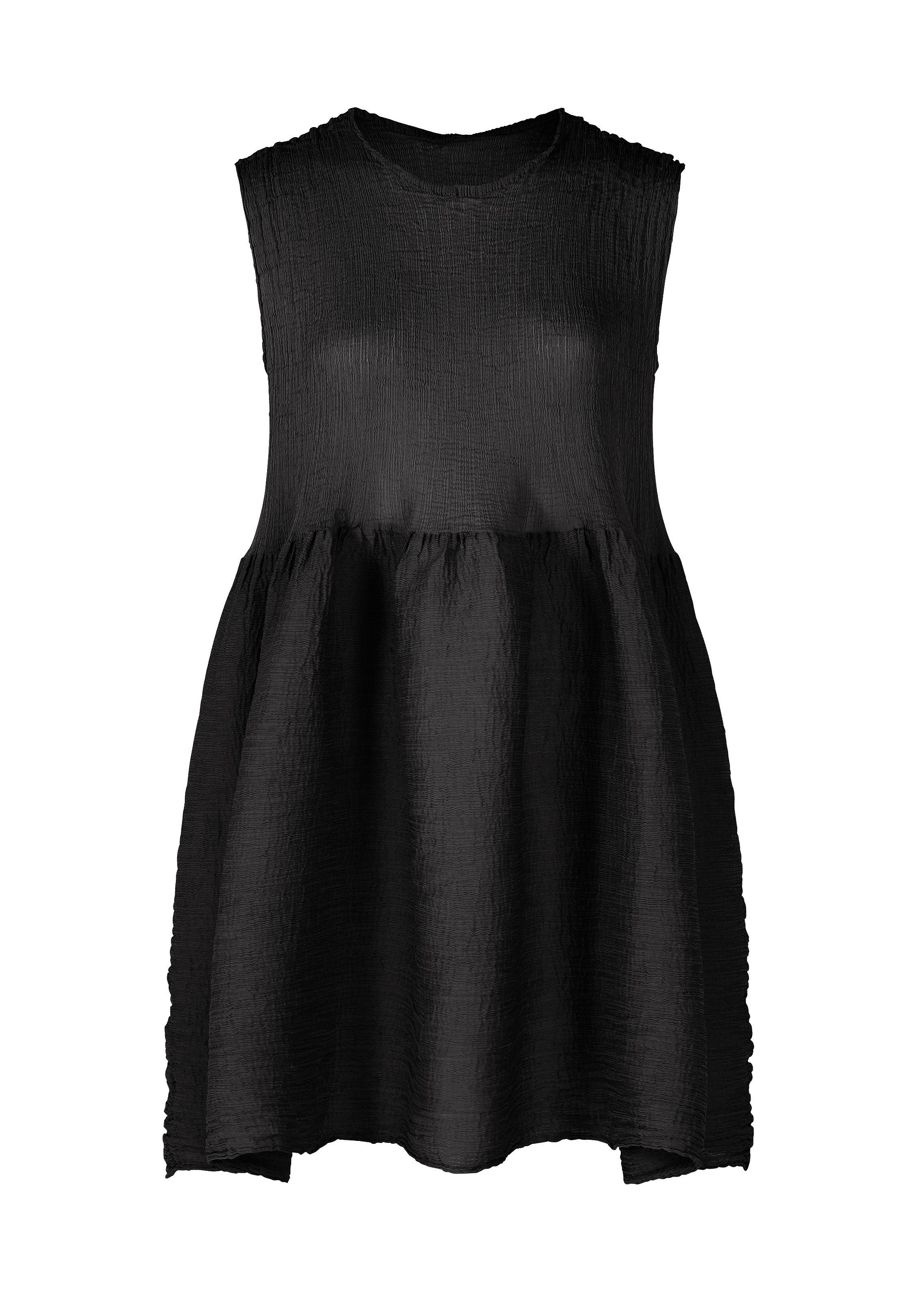 BOUNCE SEE-THROUGH CREPE, Women's Tops, Tunic, Black