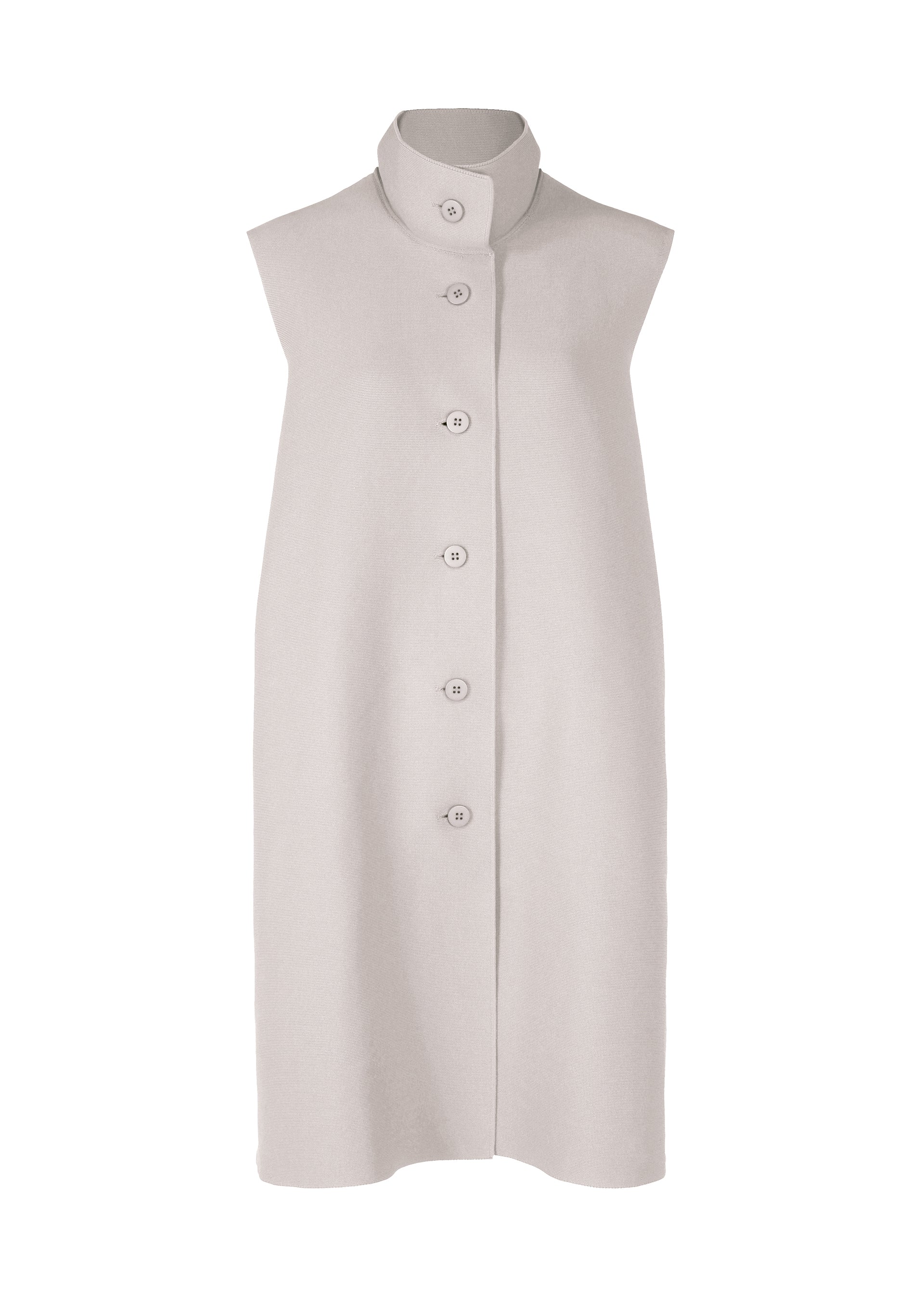 Zoomed view SOLID KNIT, Women's Tops, Vest, Gray - GRAY （no.12）