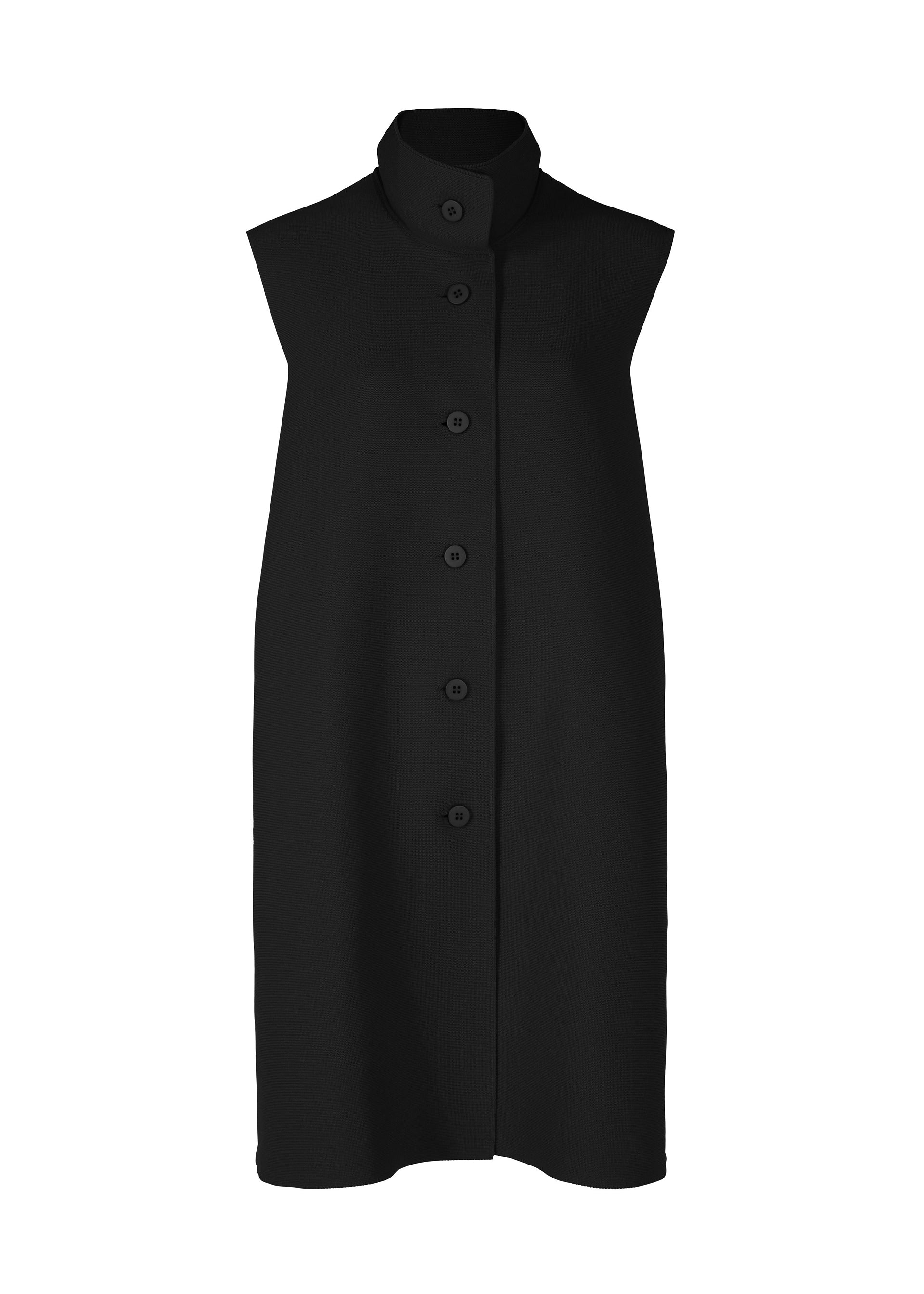 Zoomed view SOLID KNIT - BLACK （no.15）