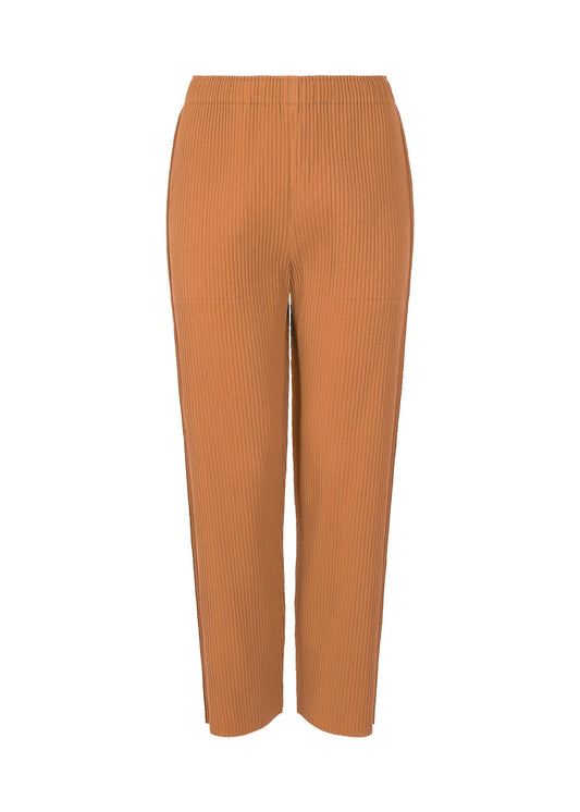 FINE KNIT PLEATS BOTTOM 1, Women's Pants, Orange