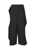 FINE KNIT PLEATS BOTTOM 1, Women's Pants, Black