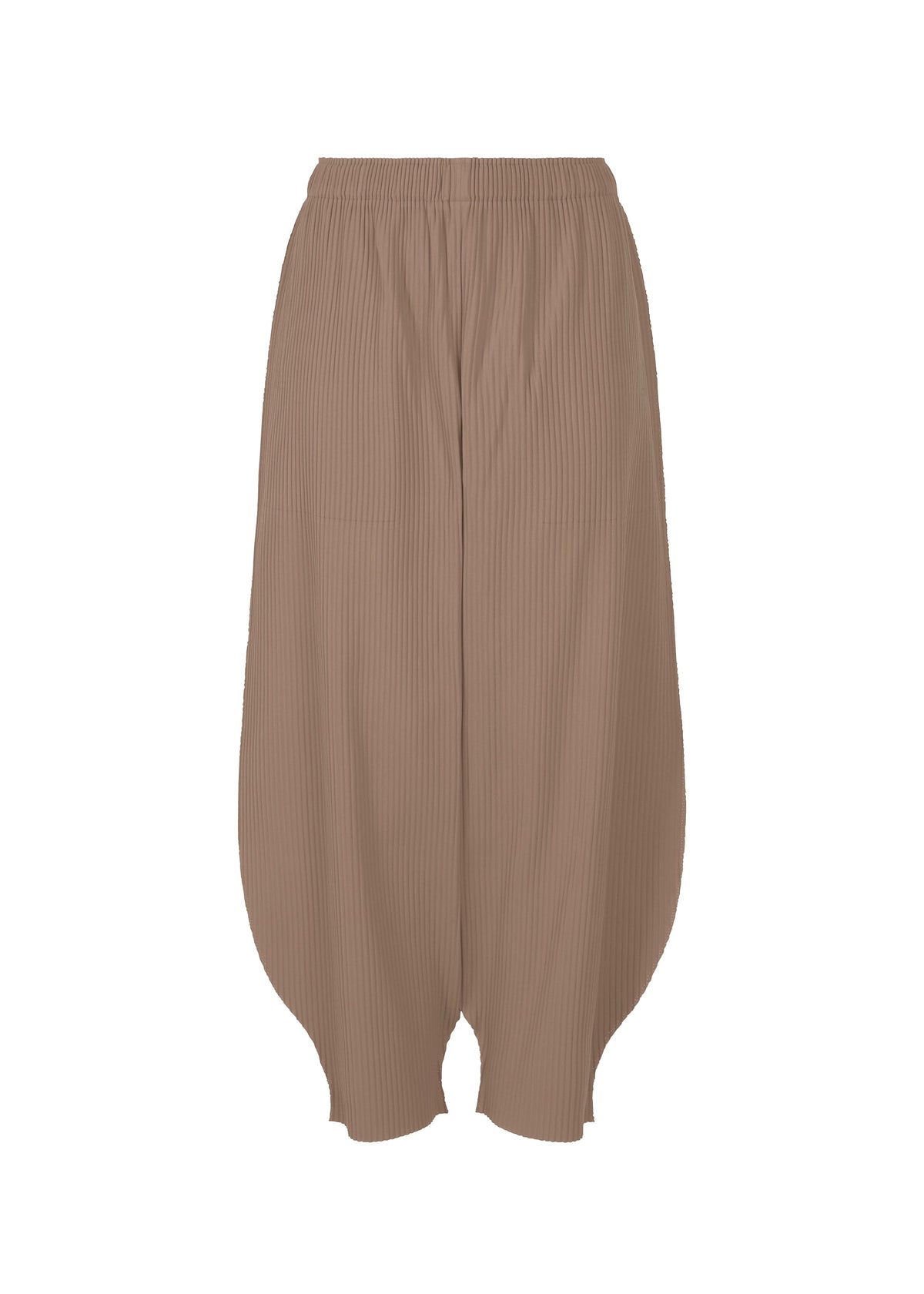 FINE KNIT PLEATS BOTTOM 2, Women's Pants, Brown view 1 of 6