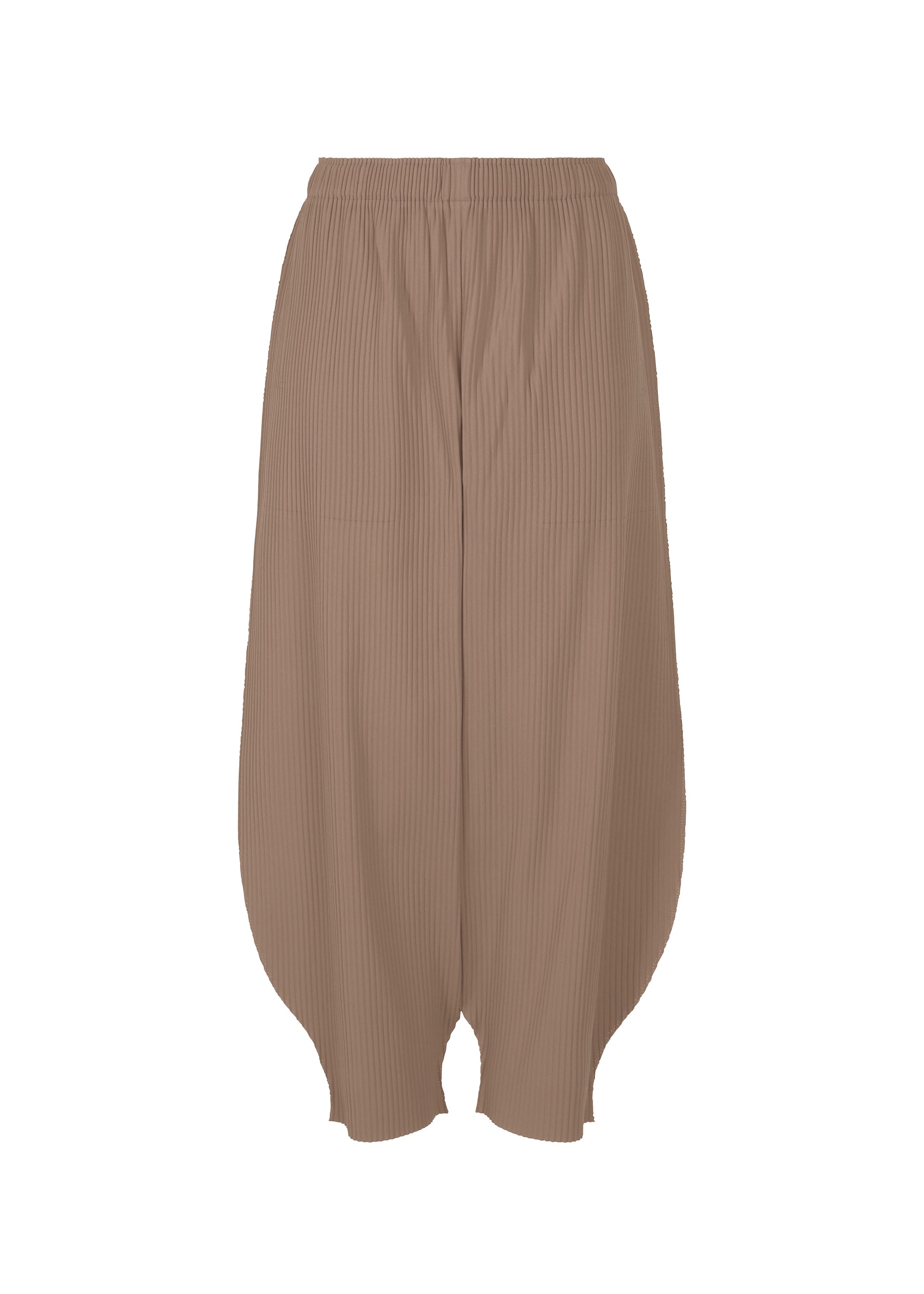 Zoomed view FINE KNIT PLEATS BOTTOM 2, Women's Pants, Brown - TAUPE （no.13）