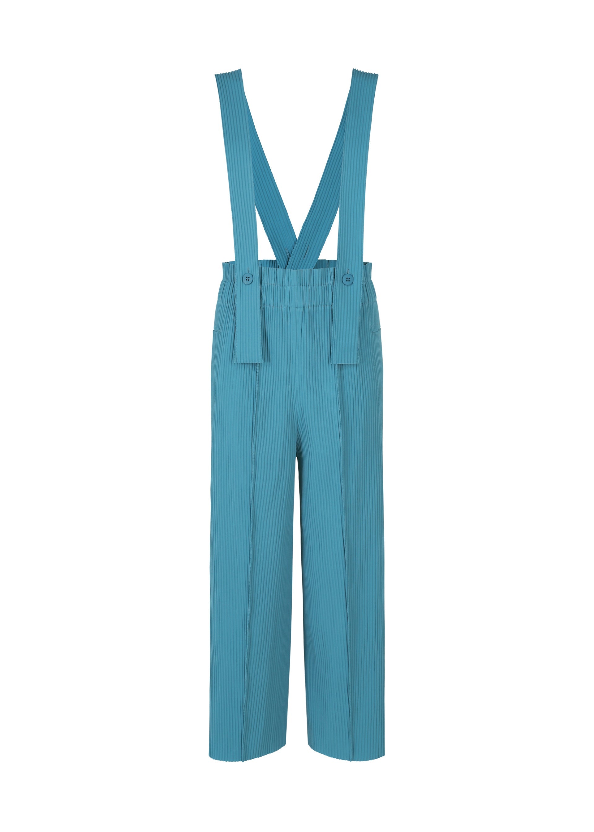 Zoomed view FINE KNIT PLEATS BOTTOM 3 - SMOKY BLUE （no.70）